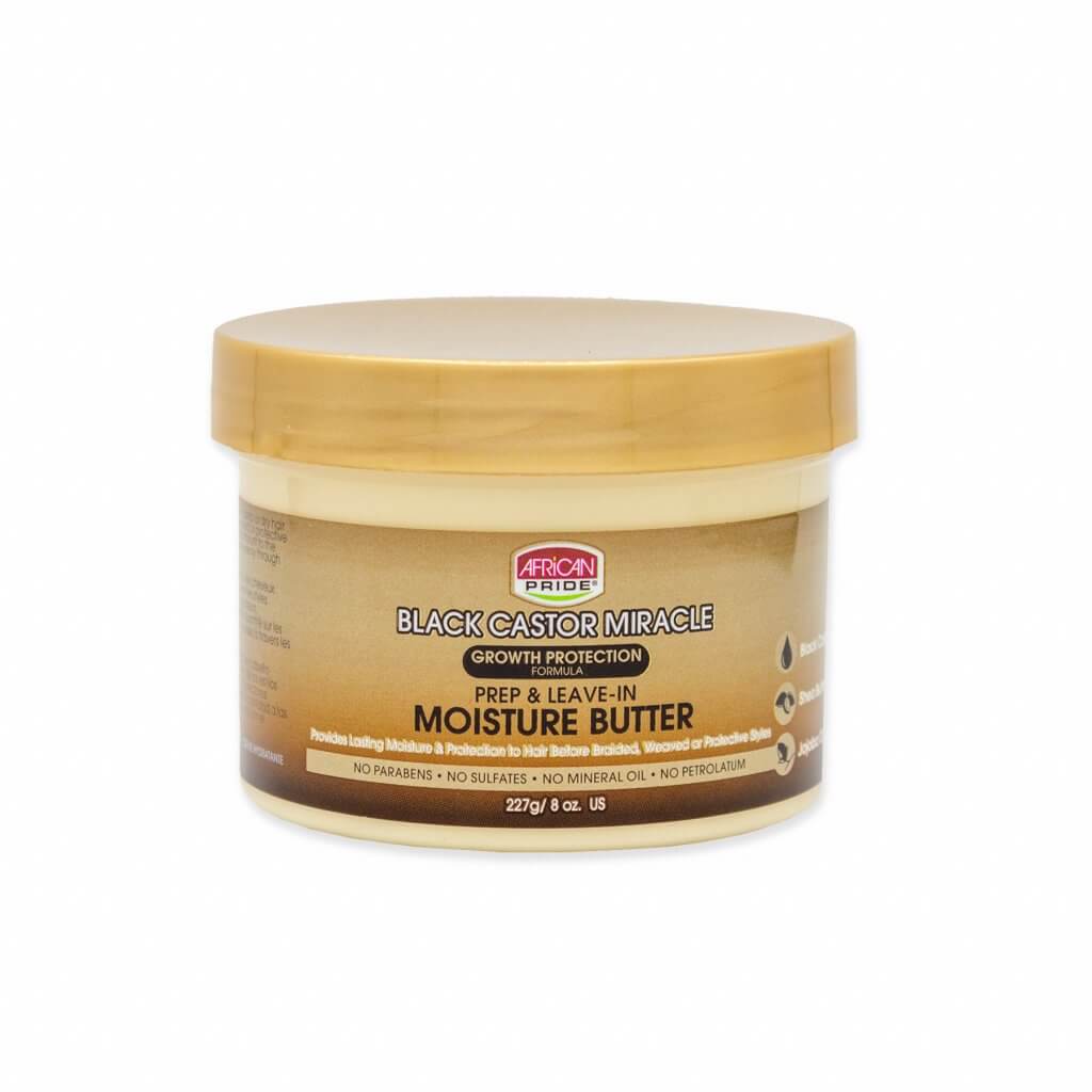 African Pride Black Castor Miracle Leave-In Moisture Butter
