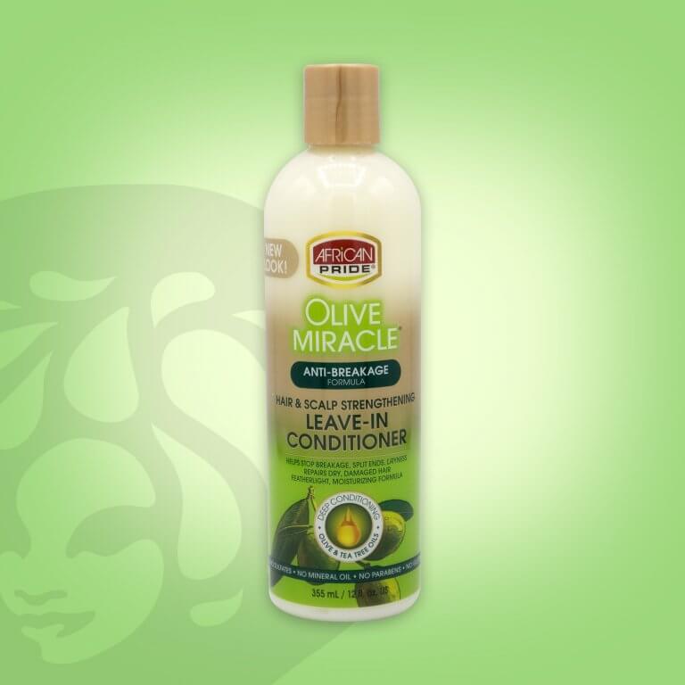 African Pride Olive Miracle Hair & Scalp Strengthening Leave-In Conditioner