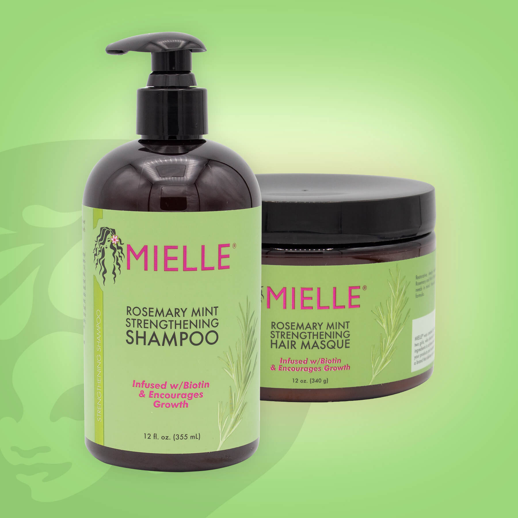 Mielle Organics Rosemary Mint Shampoo & Masque Bundle - afrodrops